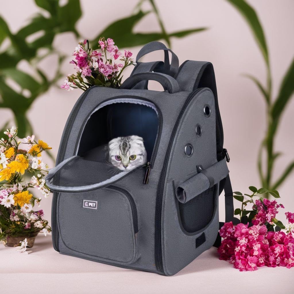 ☆愛犬も安心　リュック カーテン付き　ペットキャリー 折り畳み式 ペットキャリー 折り畳み式 リュック カーテン付き 愛犬も安心